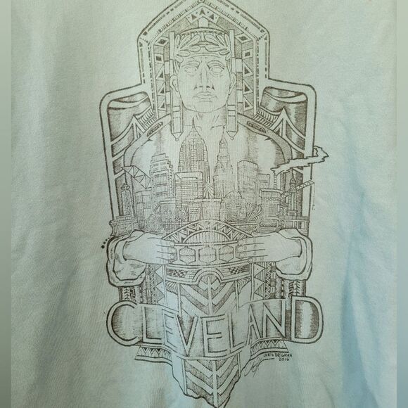 Port & Company Cleveland Graphic Sweatshirt Size Large - Picture 3 of 4